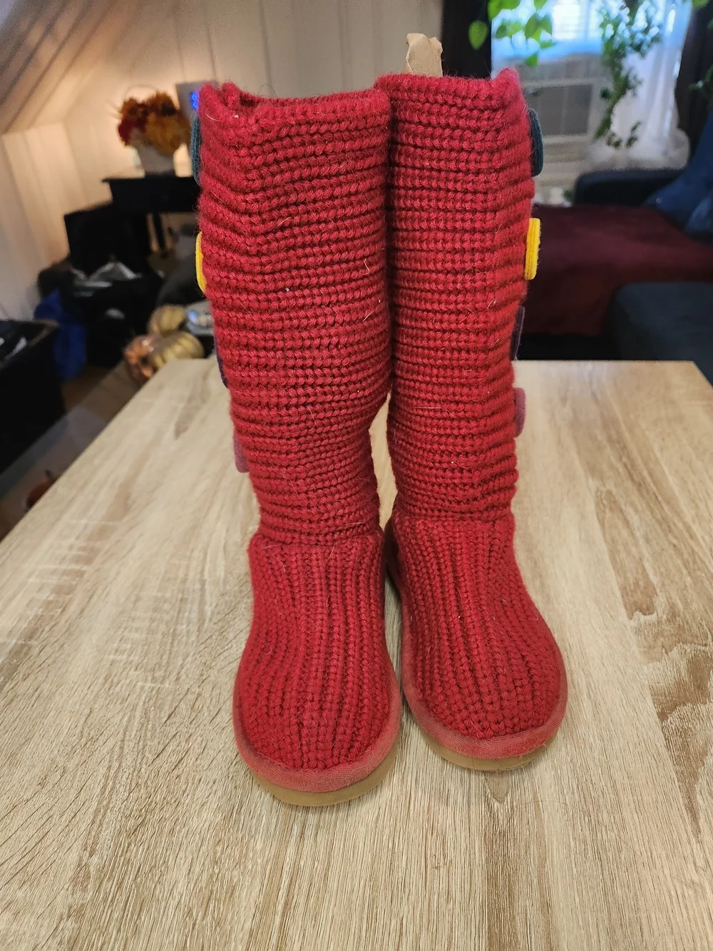 UGG Classic Cardy knit boots